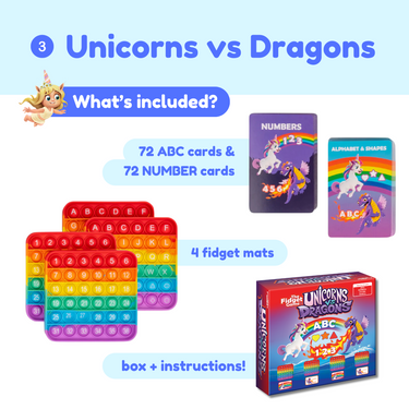 Popplers + Unicorns Vs. Dragons